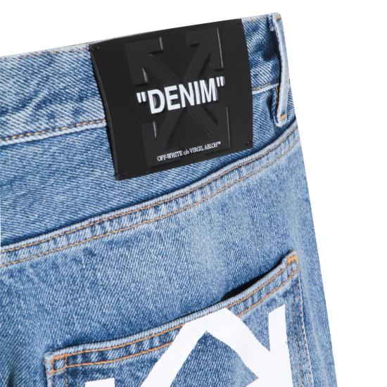 26SS 오프화이트 데님 팬츠 OMYA18JS26 DEN0024000 MEDIUM BLUE - OFF WHITE