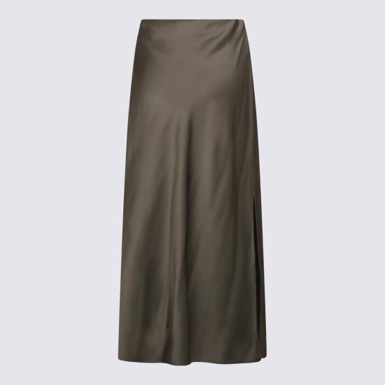26SS 브루넬로 쿠치넬리 바이어스 컷 맥시 스커트 M0H38G3396 C9125 ROSMARINO - BRUNELLO CUCINELLI
