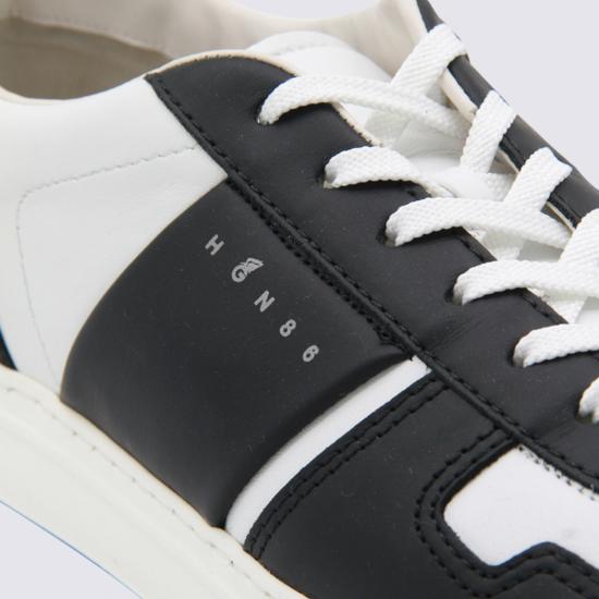 25FW 호간 스니커즈 HXM6680FL30 UAI9981 BLACK WHITE - HOGAN