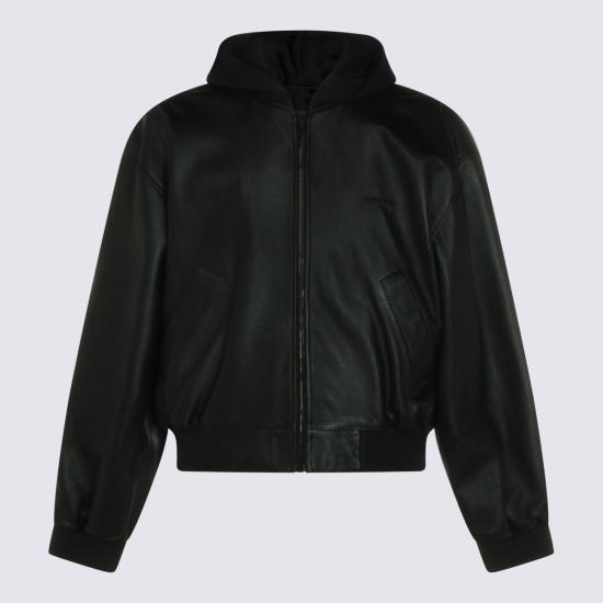 26SS 발렌시아가 가죽 자켓 869697 TUS061000 BLACK - BALENCIAGA