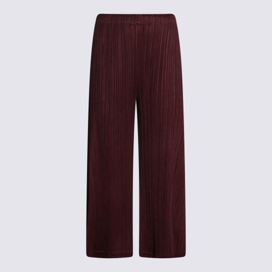 26SS 플리츠플리즈 스트레이트 팬츠 PP66JF115 84 Bordeaux