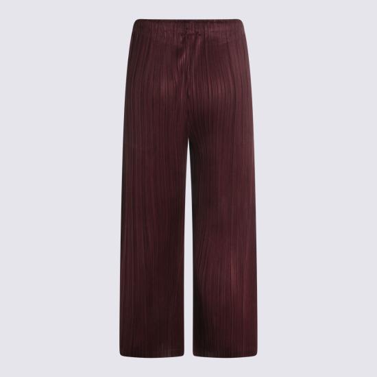 26SS 플리츠플리즈 스트레이트 팬츠 PP66JF115 84 Bordeaux - PLEATS PLEASE