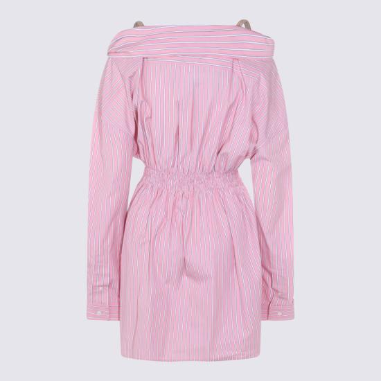 26SS 미우미우 스트라이프 포플린 드레스 MF6125SOOO 180UF0028 Rosa - MIU MIU