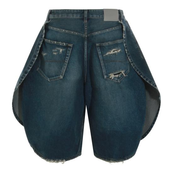 26SS 발렌시아가 데님 숏팬츠 872219 TRW614060 DARK Ocean - BALENCIAGA