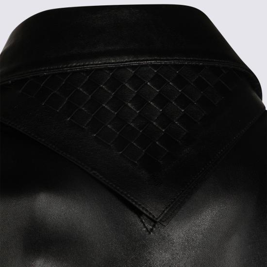 26SS 보테가베네타 가죽 자켓 857932 V61D01010 DOUBLE BLACK - BOTTEGA VENETA