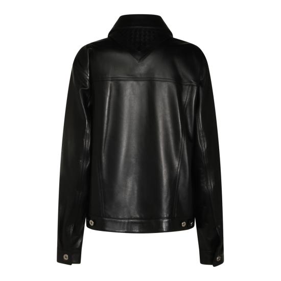 26SS 보테가베네타 가죽 자켓 857932 V61D01010 DOUBLE BLACK - BOTTEGA VENETA