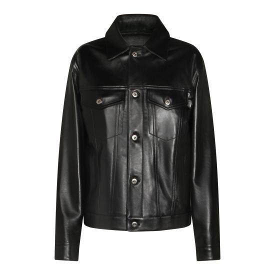 26SS 보테가베네타 가죽 자켓 857932 V61D01010 DOUBLE BLACK