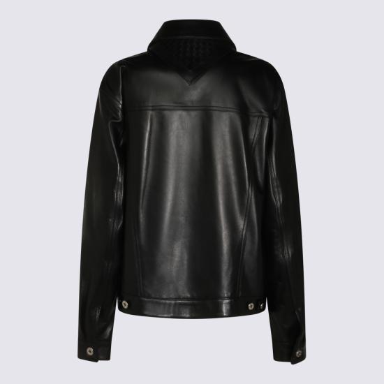 26SS 보테가베네타 가죽 자켓 857932 V61D01010 DOUBLE BLACK - BOTTEGA VENETA