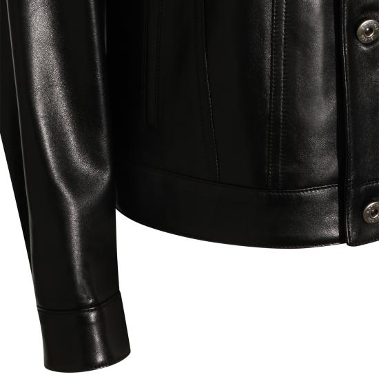 26SS 보테가베네타 가죽 자켓 857932 V61D01010 DOUBLE BLACK - BOTTEGA VENETA