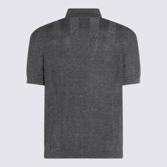 26SS 브루넬로 쿠치넬리 리넨 립 코튼 반소매 셔츠 M2L707805 CRO75 - BRUNELLO CUCINELLI