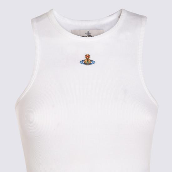 26SS 비비안웨스트우드 민소매 티셔츠 3G01003Z J009CA401 White - VIVIENNE WESTWOOD