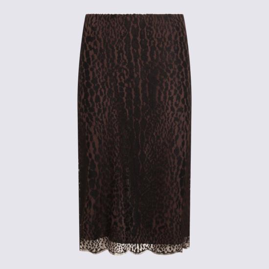 25FW 톰포드 미디 스커트 GC5817 FAX1546XBLCH BLACK CHOCOLATE