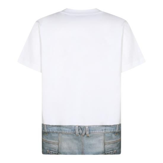 26SS 모스키노 반팔 티셔츠 261ZZ0704 02411001 WHITE - MOSCHINO