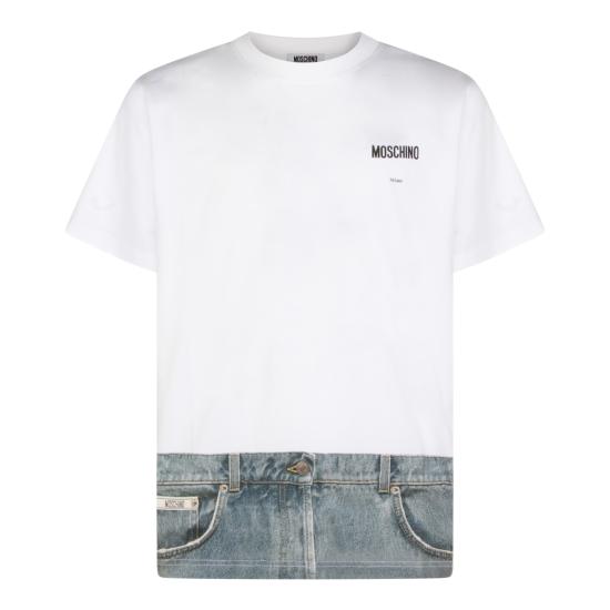 26SS 모스키노 반팔 티셔츠 261ZZ0704 02411001 WHITE