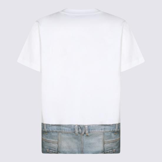 26SS 모스키노 반팔 티셔츠 261ZZ0704 02411001 WHITE - MOSCHINO