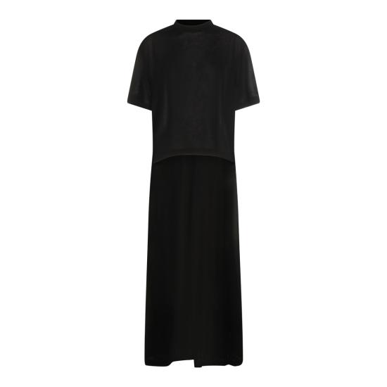 26SS 발렌시아가 롱 원피스 871740 TUVC91000 BLACK