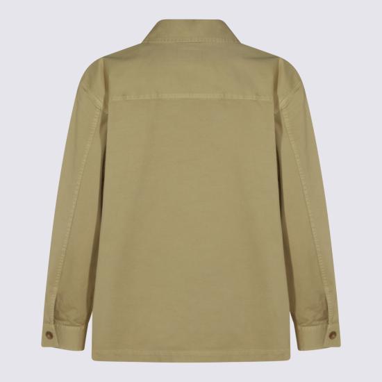 26SS 생로랑 코튼 카산드라 오버셔츠 861004 Y04VD8441 SAND - SAINT LAURENT