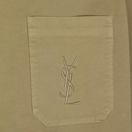 26SS 생로랑 코튼 카산드라 오버셔츠 861004 Y04VD8441 SAND - SAINT LAURENT