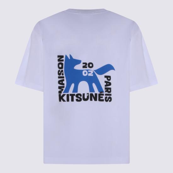26SS 메종키츠네 갤러리 폭스 오버사이즈 티셔츠 QM00111 KJ0119P100 White - MAISON KITSUNE
