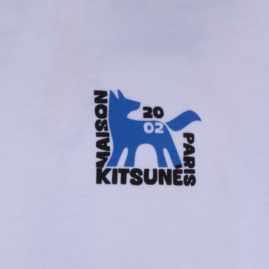 26SS 메종키츠네 갤러리 폭스 오버사이즈 티셔츠 QM00111 KJ0119P100 White - MAISON KITSUNE