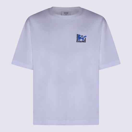 26SS 메종키츠네 갤러리 폭스 오버사이즈 티셔츠 QM00111 KJ0119P100 White