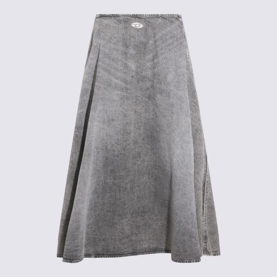 26SS 디젤 DE-ANNIE-S2 롱 스커트 A20224 068UM02 Grey