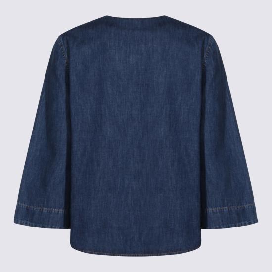 26SS 발렌티노 가라바니 데님 셔츠 8B3DB03L 9YA558 MEDIUM BLUE - VALENTINO GARAVANI