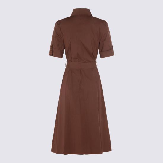 26SS 안토넬리 피렌체 롱 원피스 Q6649 4115242 Brown - ANTONELLI FIRENZE