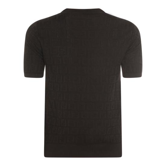 26SS 펜디 FF 코튼 비스코스 스웨터 FZXD57 AUZRF0GME BLACK - FENDI