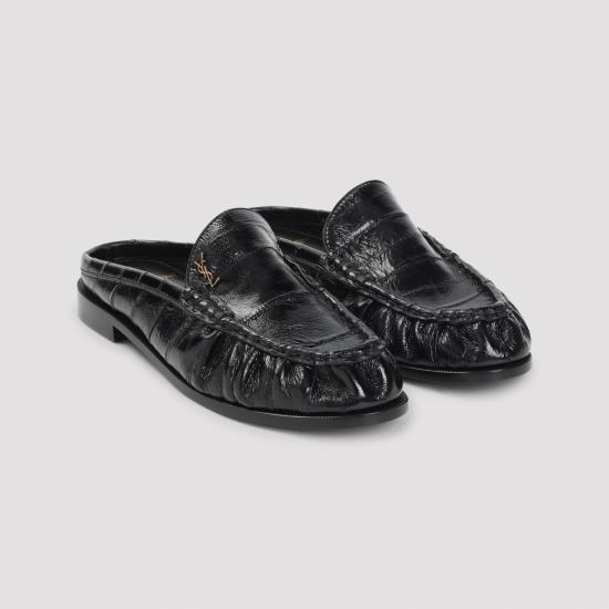 26SS 생로랑 뮬/슬리퍼 8697420WXAF 1000 BLACK - SAINT LAURENT