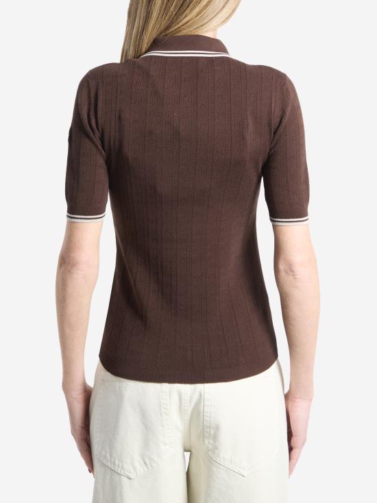 26SS 몽클레어 폴로 티셔츠 L10939A0005M9371 242 BROWN - MONCLER