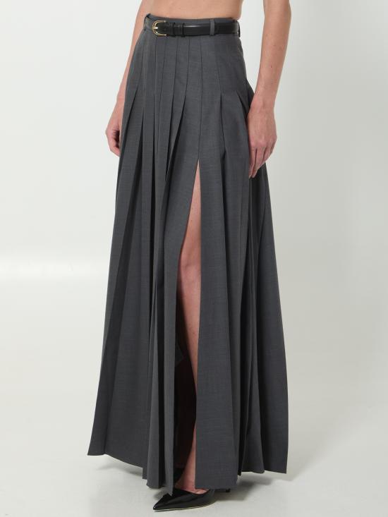 26FW 셀프 포트레이트 롱 스커트 PF26137XSK GR GREY - SELF PORTRAIT