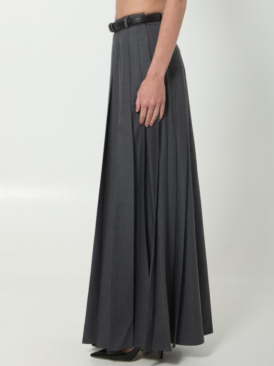 26FW 셀프 포트레이트 롱 스커트 PF26137XSK GR GREY - SELF PORTRAIT