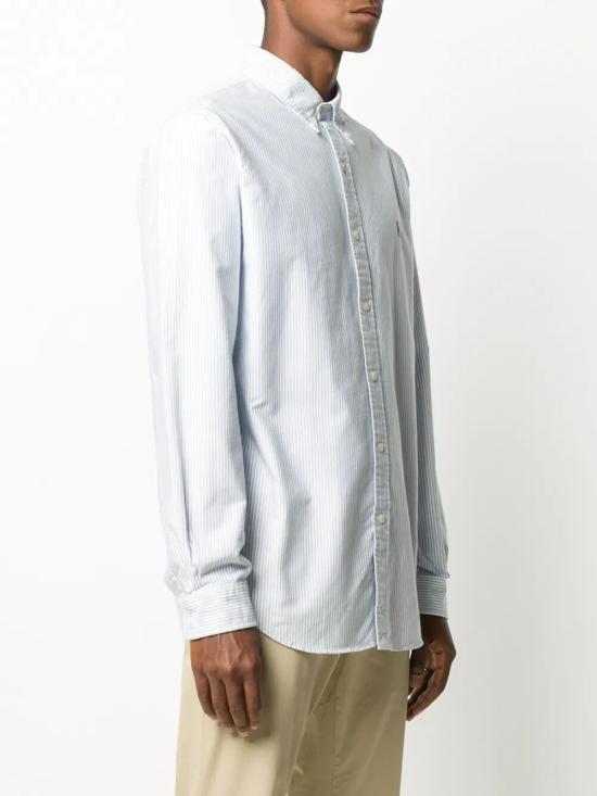 26FW 폴로 랄프로렌 컬러 포니 자수 커스텀 핏 버튼 다운 셔츠 710792041 004 WHITE LIGHT BLUE - POLO RALPH LAUREN