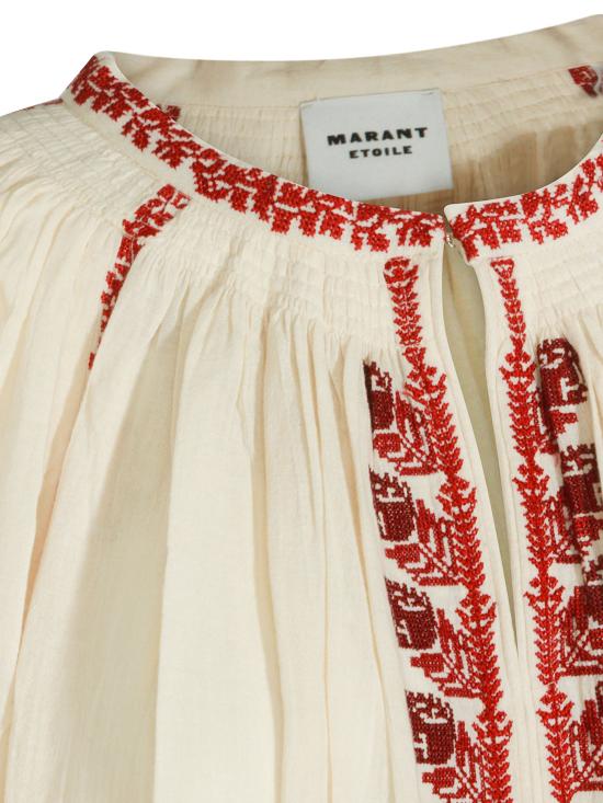 26SS 이자벨마랑 블라우스 HT0841FAD1J16E BERD BEIGE RED - ISABEL MARANT
