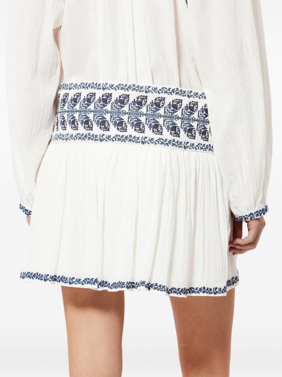 26SS 이자벨마랑 숏 스커트 JU0160FBD1J16E ECBU ECRU BLUE - ISABEL MARANT