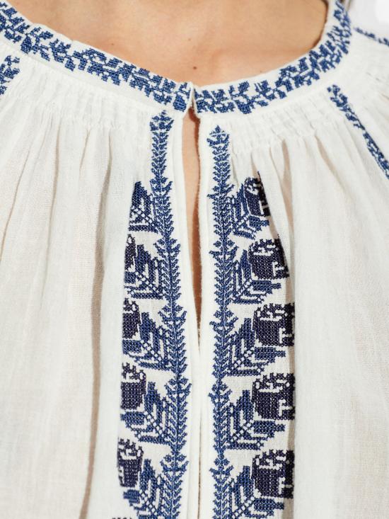 26SS 이자벨마랑 숏 원피스 RO1051FAD1J16E ECBU ECRU BLUE - ISABEL MARANT