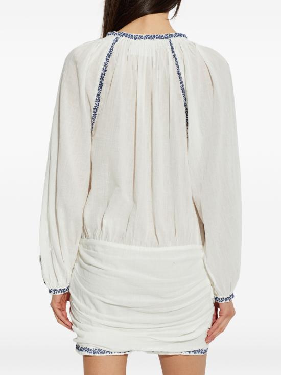 26SS 이자벨마랑 숏 원피스 RO1051FAD1J16E ECBU ECRU BLUE - ISABEL MARANT