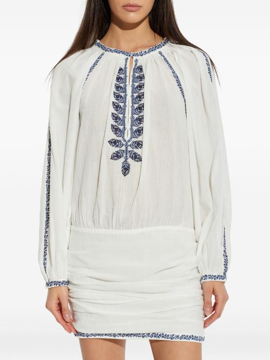 26SS 이자벨마랑 숏 원피스 RO1051FAD1J16E ECBU ECRU BLUE - ISABEL MARANT