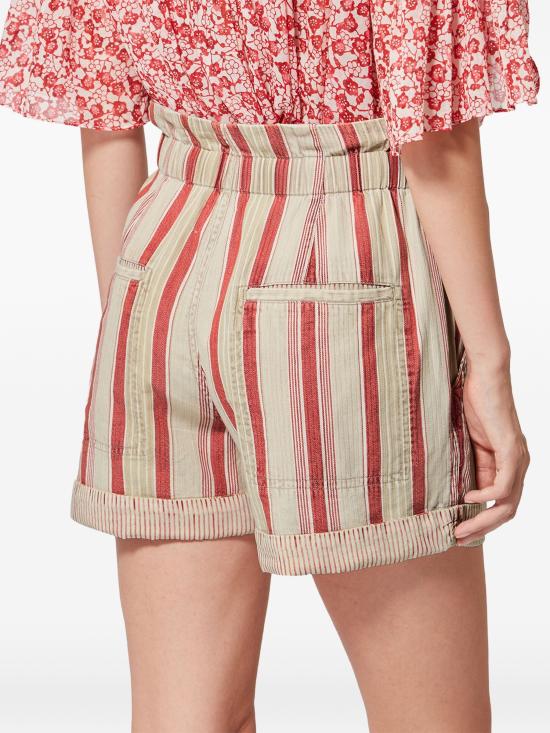 26SS 이자벨마랑 숏팬츠 SH0256FCD1H03E BERD BEIGE RED - ISABEL MARANT