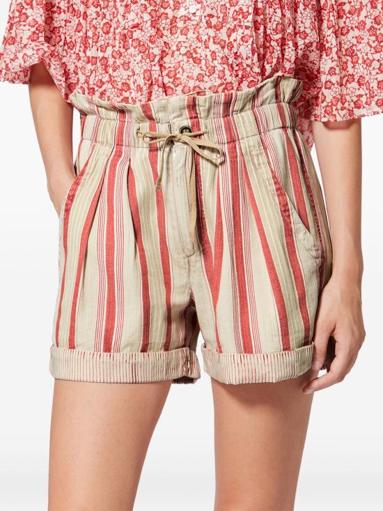 26SS 이자벨마랑 숏팬츠 SH0256FCD1H03E BERD BEIGE RED - ISABEL MARANT