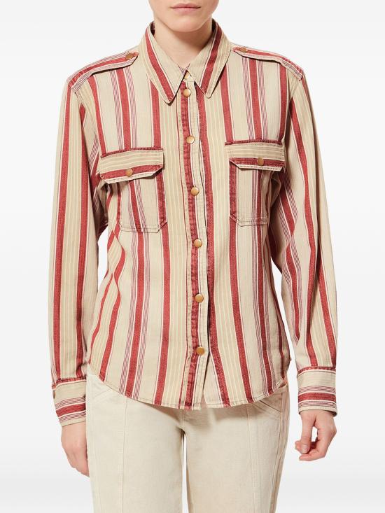 26SS 이자벨마랑 블라우스 CH0299FAD1H03E BERD BEIGE RED - ISABEL MARANT