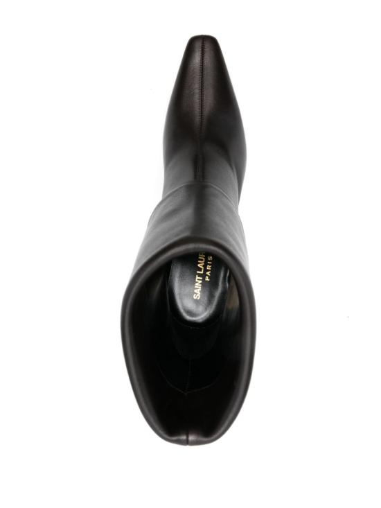  생로랑 니키 스무스 레더 부츠 801393 AADV22245 BROWN - SAINT LAURENT