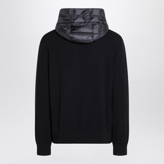 25FW 몽클레어 패딩 울 집업 후드 9B00006 M1131776 GREY - MONCLER