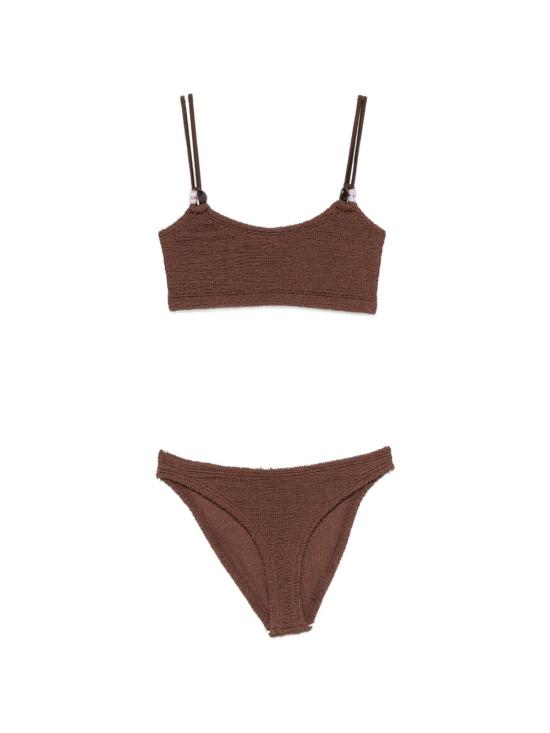 26SS 훈자 지 비키니 수영복 BCASSIEBDD METALLICCHOCOLATE BROWN