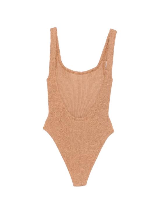 26SS 훈자 지 원피스 수영복 SSQUARECR METALLICCOCOA BROWN - HUNZA G