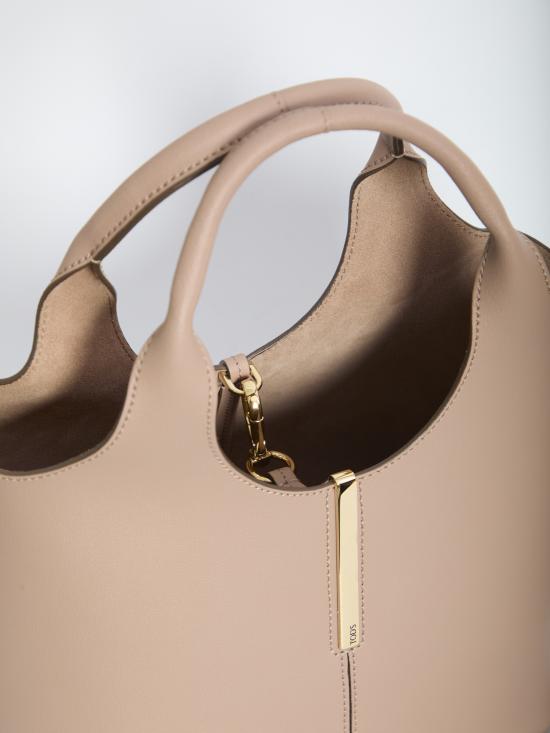 26SS 토즈 레더 미니 토트 쇼핑백 XBWEBRF0100UBL C428 BROWN - TODS