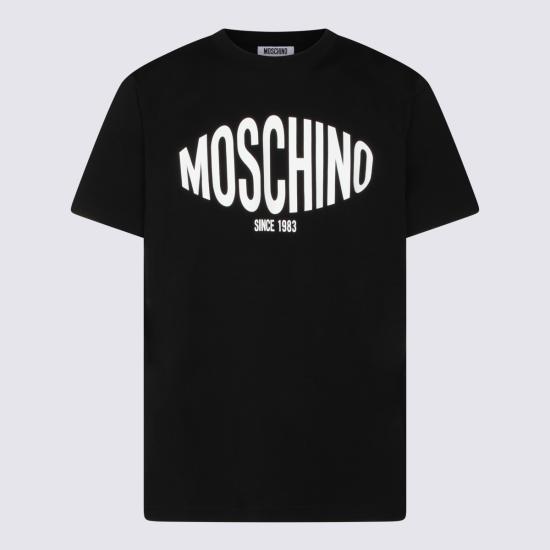 26SS 모스키노 반팔 티셔츠 261ZZ0702 02411555 BLACK - MOSCHINO