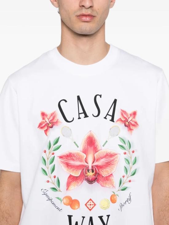 26SS 카사블랑카 반팔 티셔츠 MSP26JTS001 15 CASA WAY ORCHID - CASABLANCA