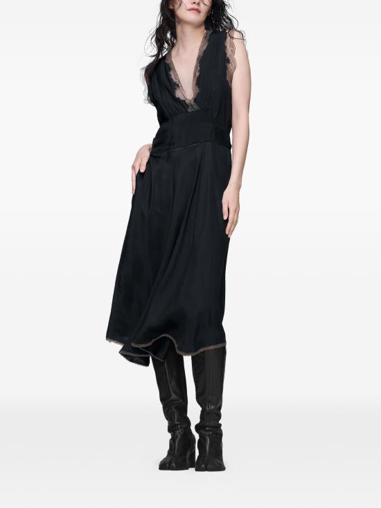 26SS 마르지엘라 미디 원피스 S51DD0058M35798 900 BLACK - MAISON MARGIELA